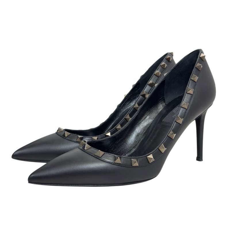 VALENTINO GARAVANI Noir Rockstud黑色 高跟鞋 85mm-3