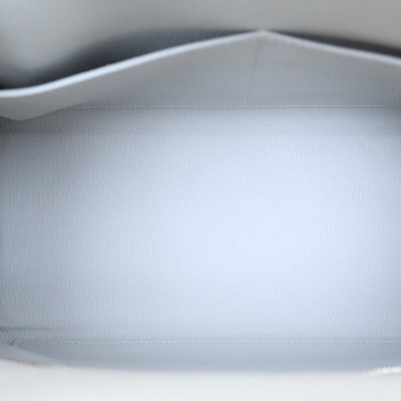 HERMES Kelly2880珍珠灰Togo皮B刻銀扣肩背包-4