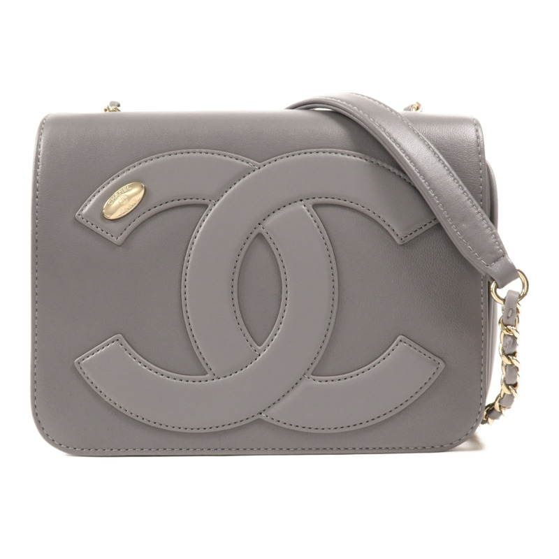 CHANEL 羊皮皮革CC Mania Flap金扣鏈帶肩背袋-0