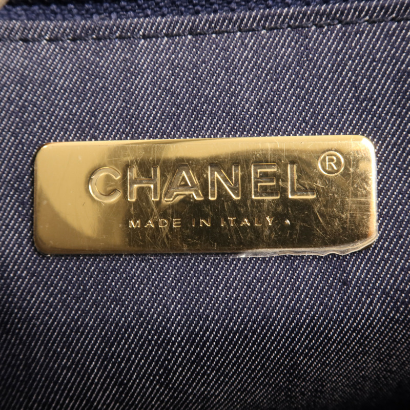 CHANEL 羊皮皮革CC Mania Flap金扣鏈帶肩背袋-10