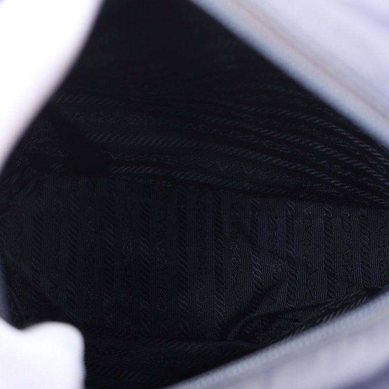 PRADA 灰色尼龍無側標手提包購物袋肩背包-2