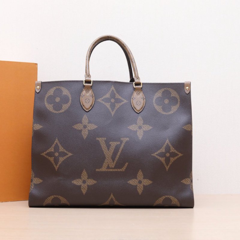 LOUIS VUITTON Onthego大號41老花PVC金扣2020肩背包-0