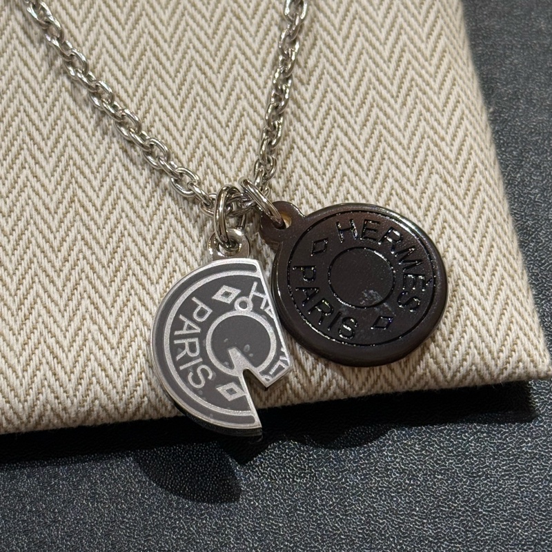 Hermes 男裝水牛角頸鏈 項鏈-0