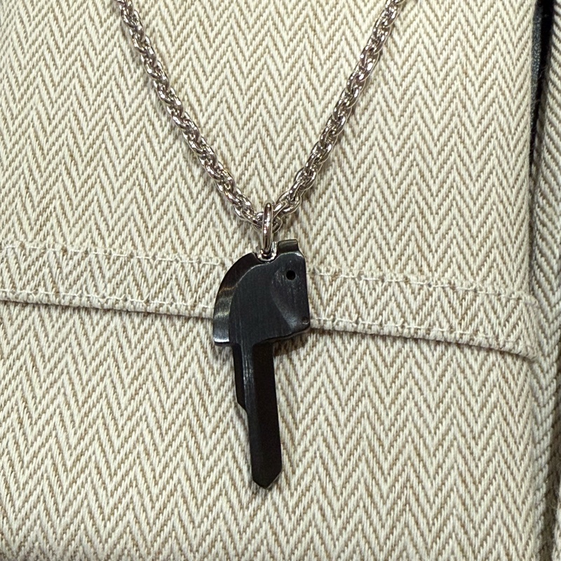 Hermes男裝黃銅頸鏈 頸鏈-0