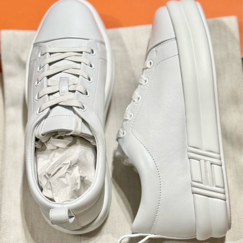 Hermes 女裝 happy sneakers 全皮小白鞋 size 37.5-0