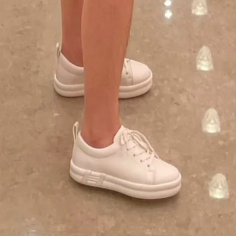 Hermes 女裝 happy sneakers 全皮小白鞋 size 37.5-2