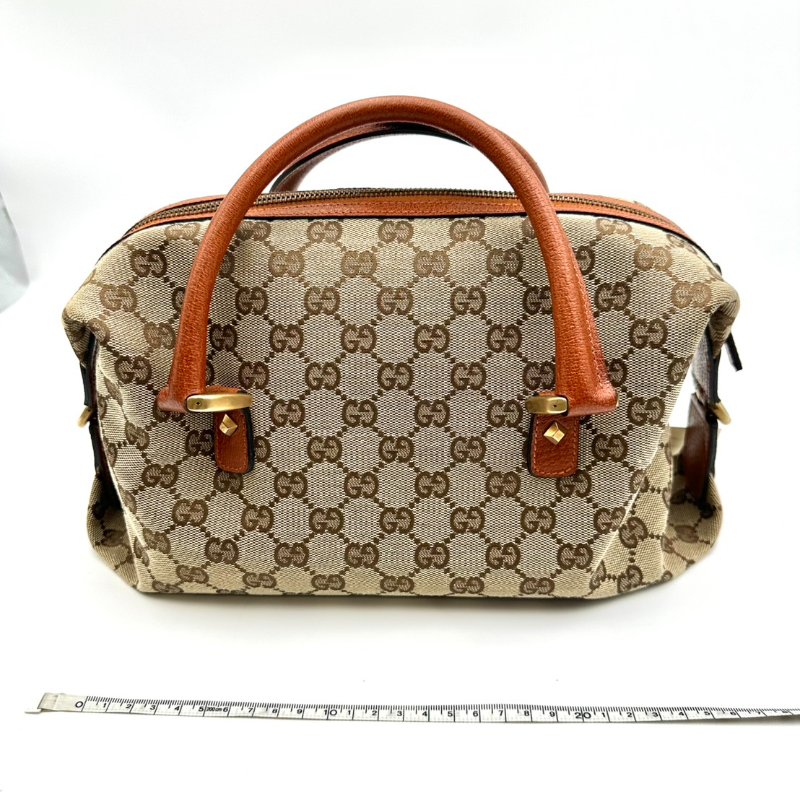 【美收精品】GUCCI GG茶色波士頓包 B-906【隔月月中將轉賣至日本 上架期限30天】-9