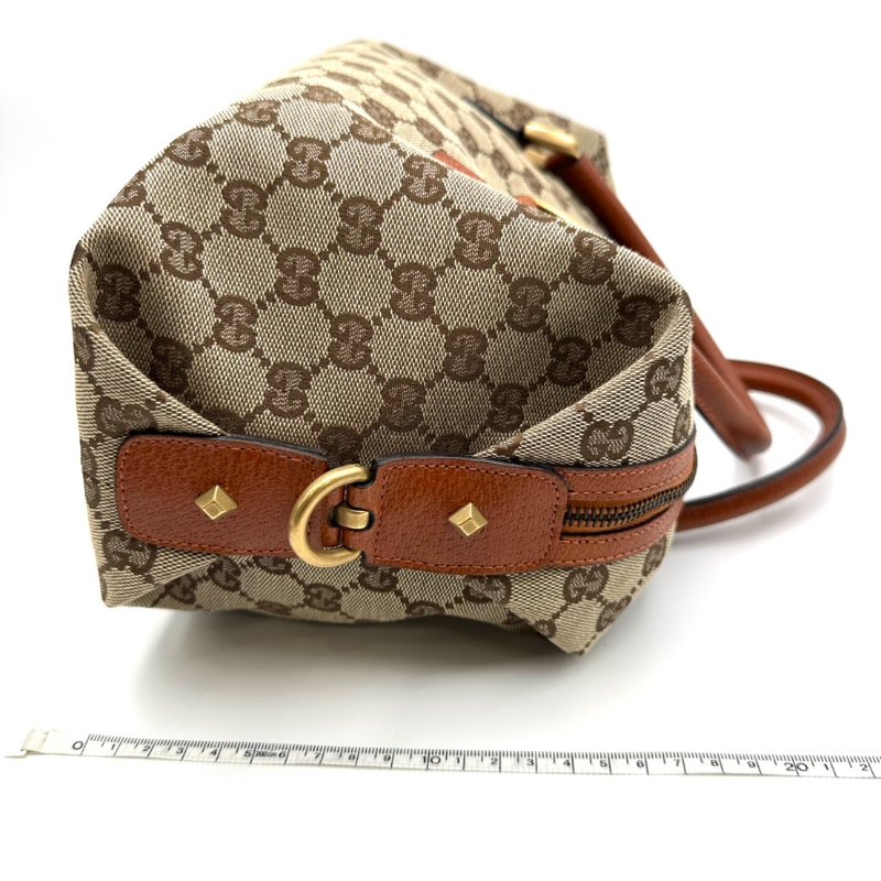 【美收精品】GUCCI GG茶色波士頓包 B-906【隔月月中將轉賣至日本 上架期限30天】-11