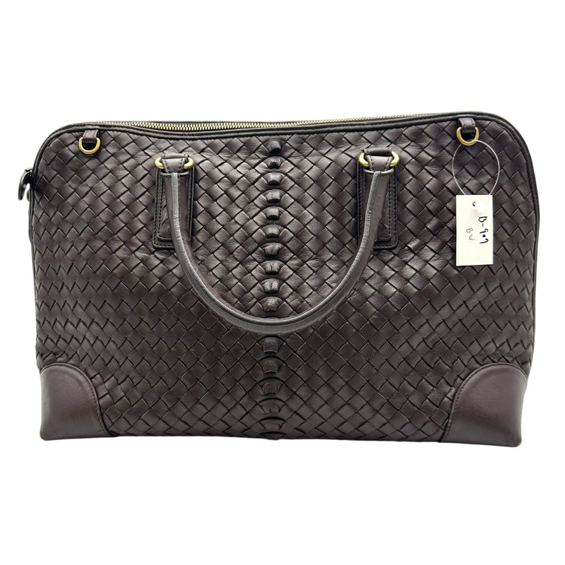 【美收精品】BV 茶色編織手提包 B-907【隔月月中將轉賣至日本 上架期限30天】-0