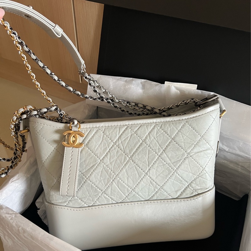 Chanel 23P 超美灰藍流浪包 新中號-1