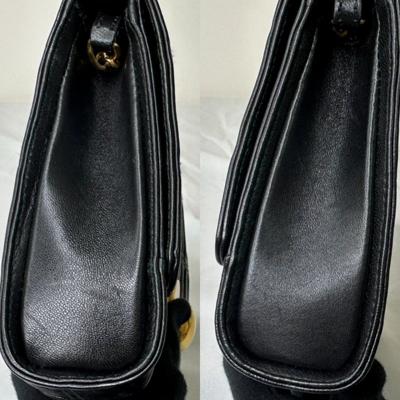 PRADA 抓皺NAPPA皮鏈條包-9