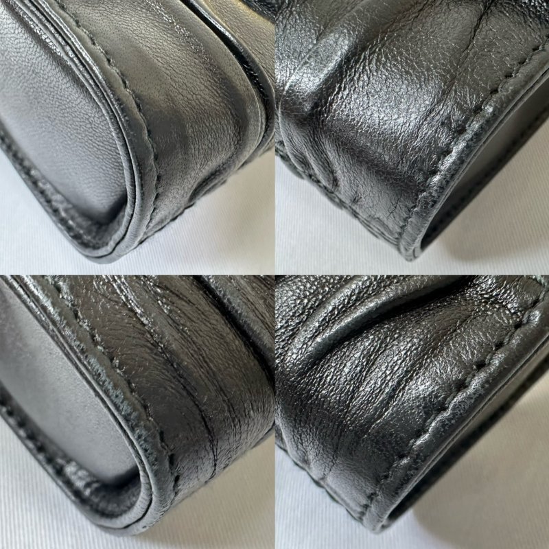 PRADA 抓皺NAPPA皮鏈條包-10