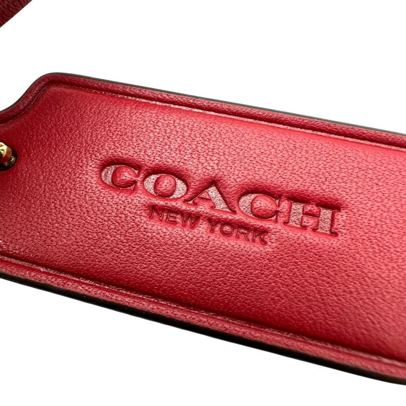 【美收精品】coach 老花紅肩帶肩背包 B-908【隔月月中將轉賣至日本 上架期限30天】-10