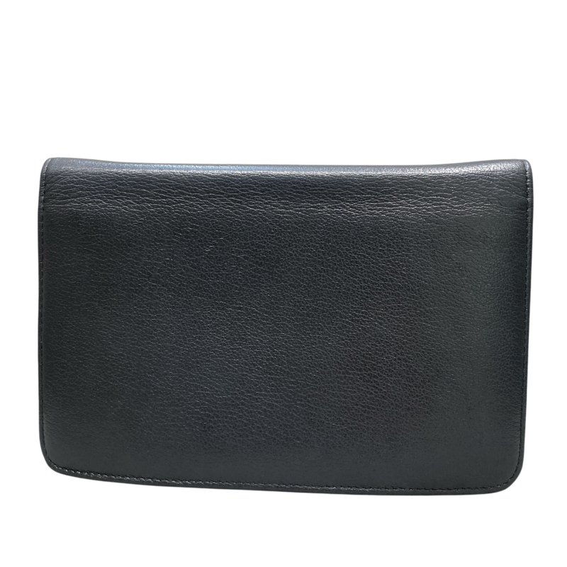 CHANEL 香奈兒 COCO 山茶花 WOC 皮革銀鍊 側背包 黑色-1