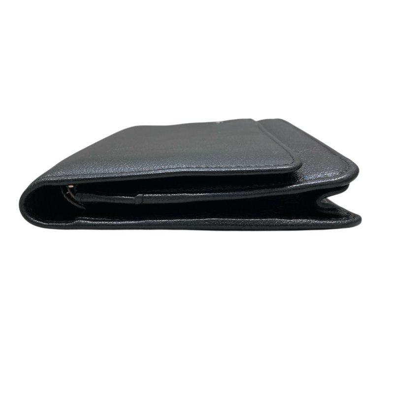 CHANEL 香奈兒 COCO 山茶花 WOC 皮革銀鍊 側背包 黑色-2