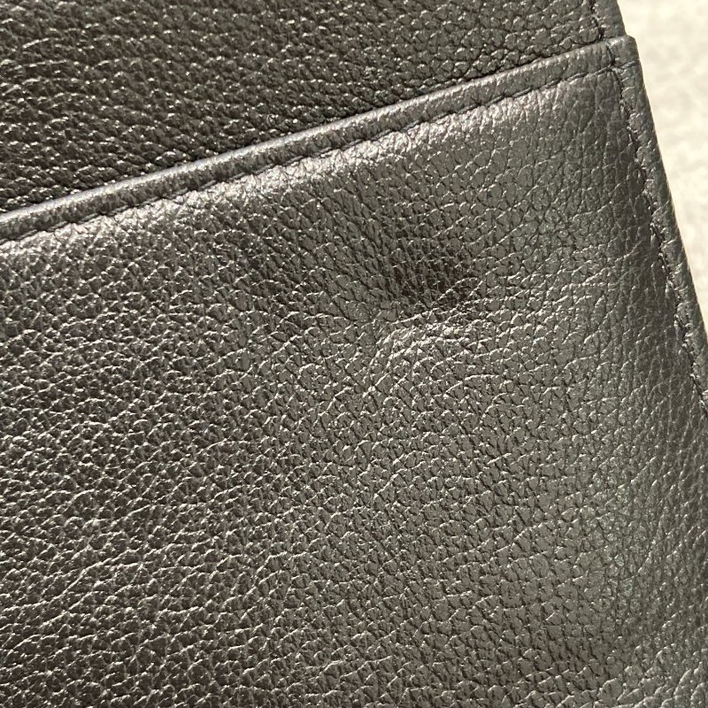 CHANEL 香奈兒 COCO 山茶花 WOC 皮革銀鍊 側背包 黑色-9