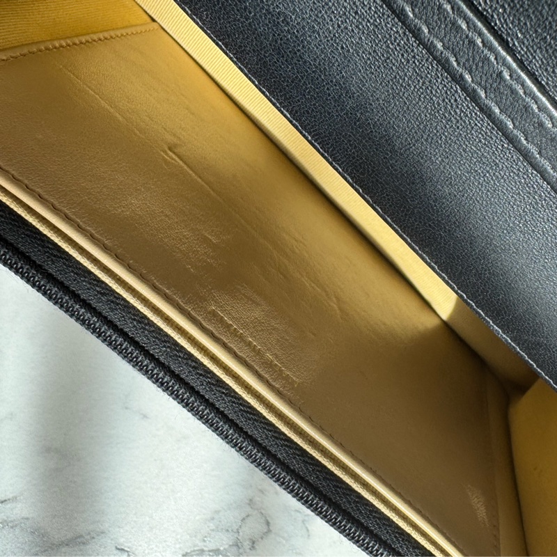 chanel黑色菱格珐瑯釦雙C調節釦woc-40