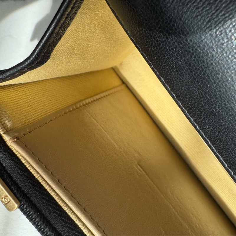 chanel黑色菱格珐瑯釦雙C調節釦woc-43