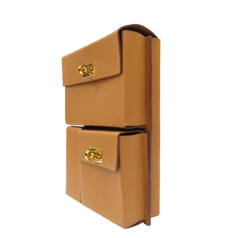 金棕色 Epsom牛革 Kelly Multipocket To Go Pouch 肩背包 W刻 金扣【HERMES 愛馬仕】-2