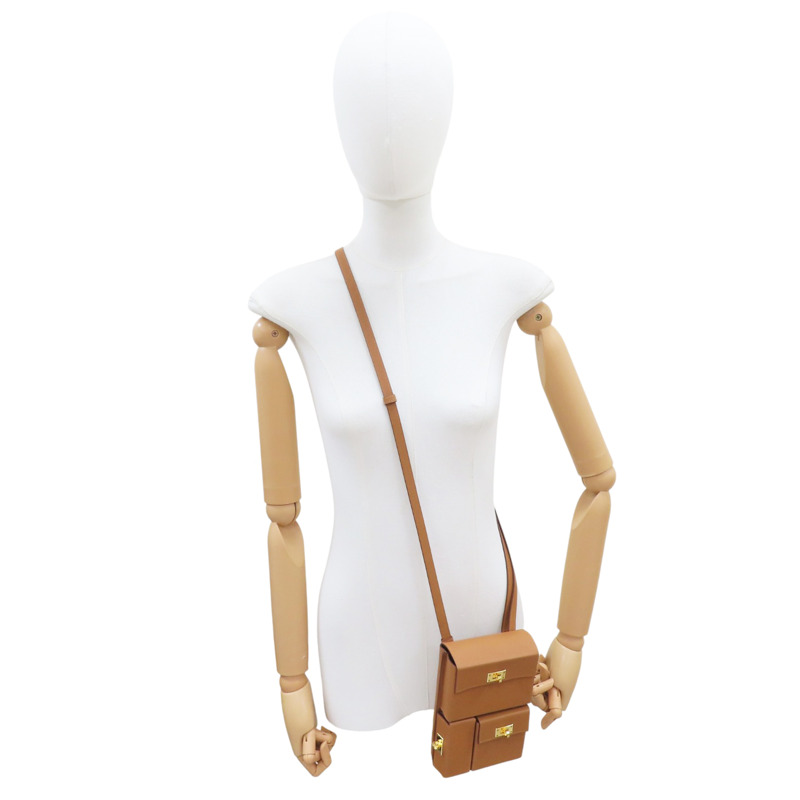 金棕色 Epsom牛革 Kelly Multipocket To Go Pouch 肩背包 W刻 金扣【HERMES 愛馬仕】-9