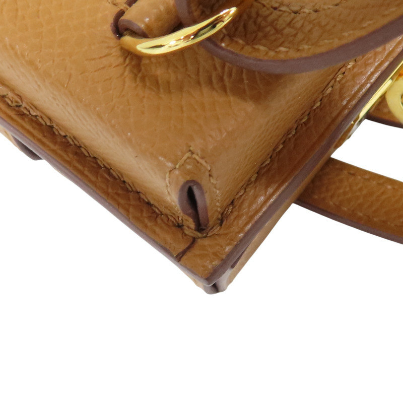 金棕色 Epsom牛革 Kelly Multipocket To Go Pouch 肩背包 W刻 金扣【HERMES 愛馬仕】-14