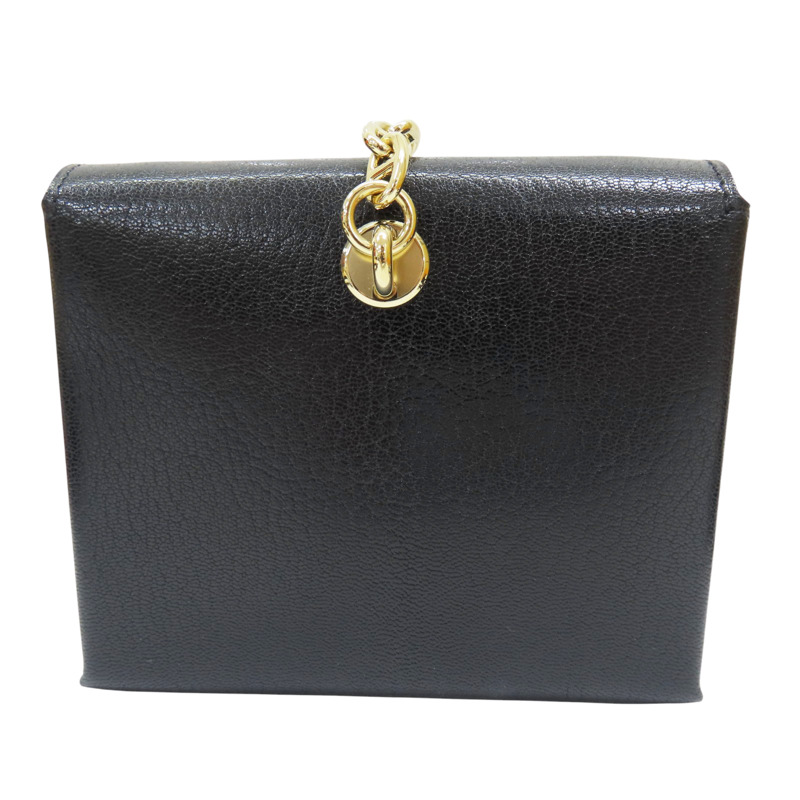 黑色 山羊皮 肩背包 W刻【HERMES 愛馬仕】-1