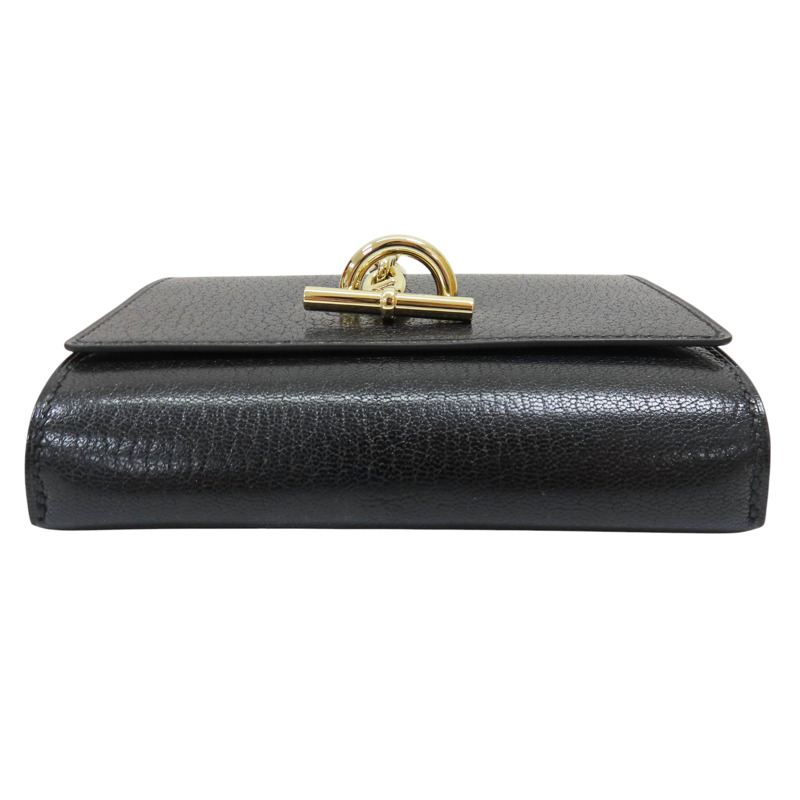 黑色 山羊皮 肩背包 W刻【HERMES 愛馬仕】-3