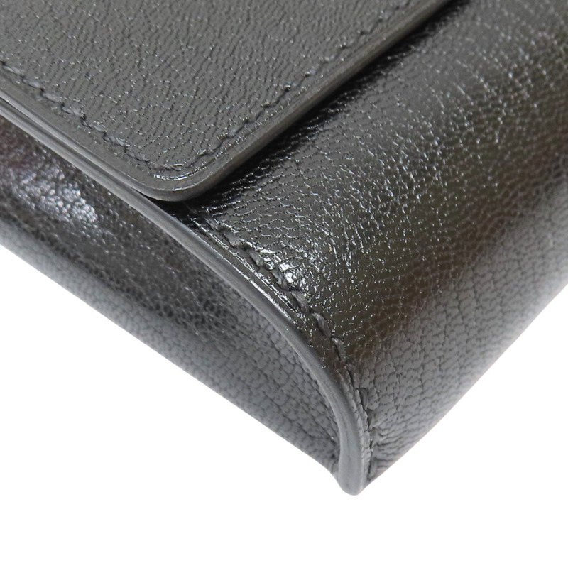 黑色 山羊皮 肩背包 W刻【HERMES 愛馬仕】-8