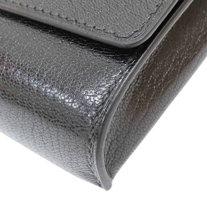 黑色 山羊皮 肩背包 W刻【HERMES 愛馬仕】-9