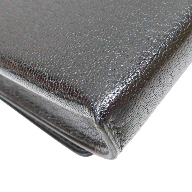 黑色 山羊皮 肩背包 W刻【HERMES 愛馬仕】-10