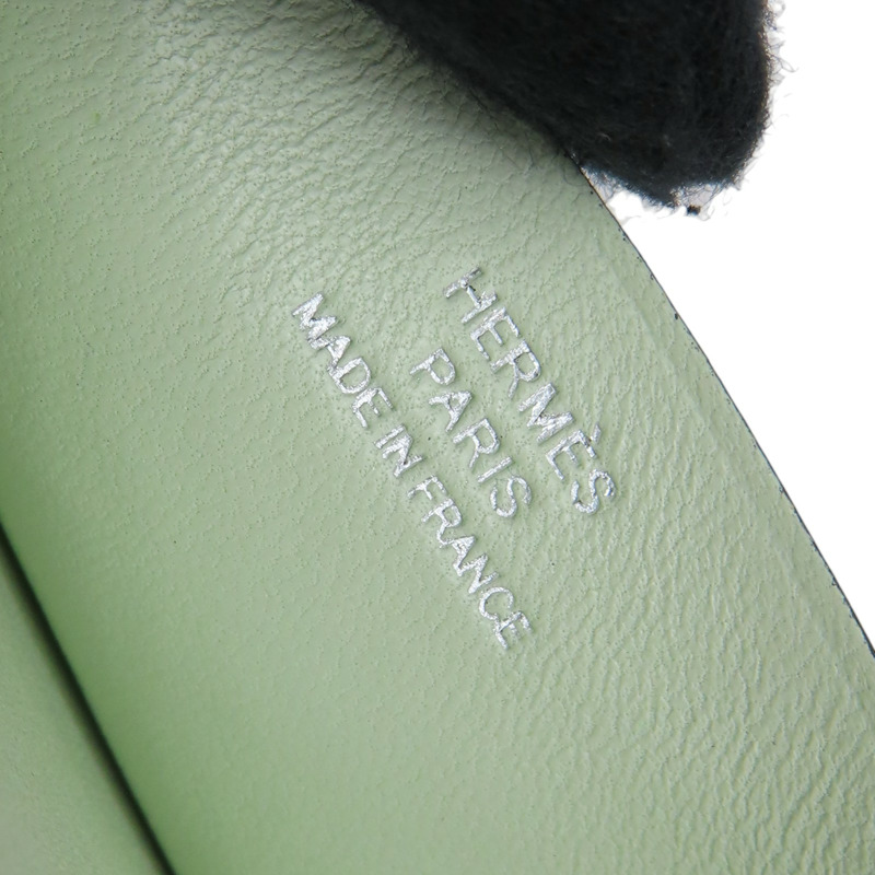 罌粟花橘色/海藍色 Mysore山羊皮 Poisson 名片夾 B刻 【HERMES 愛馬仕】-6