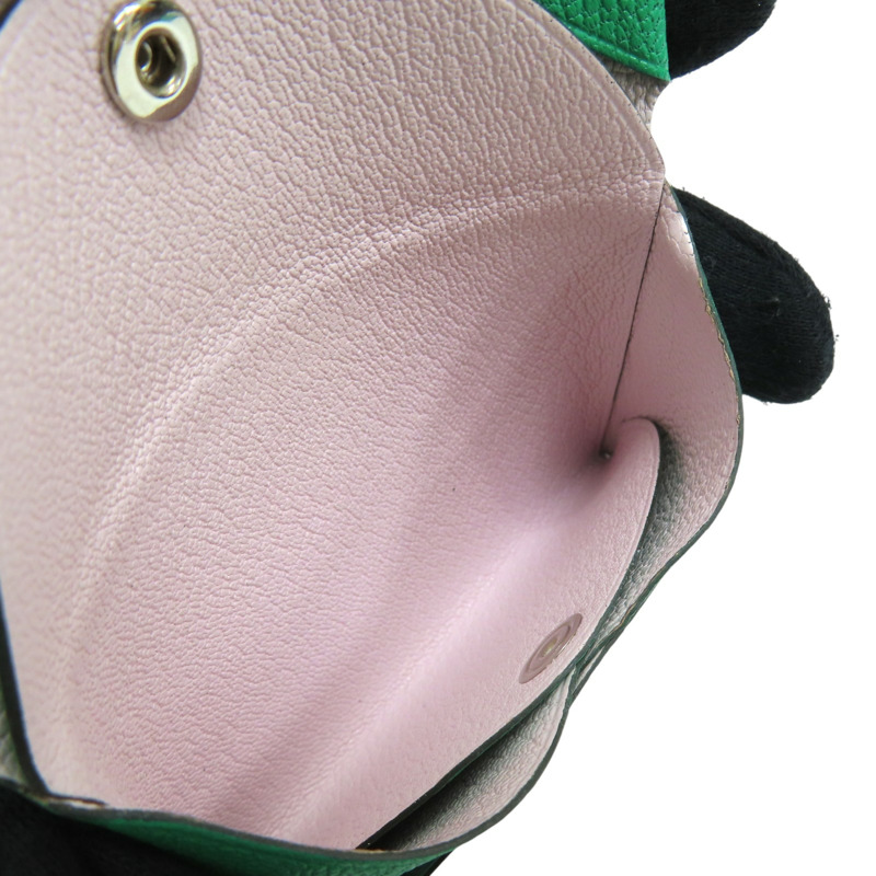 綠色 Epsom牛皮 Calvi Duo 卡夾 名片夾 U刻【HERMES 愛馬仕】-5