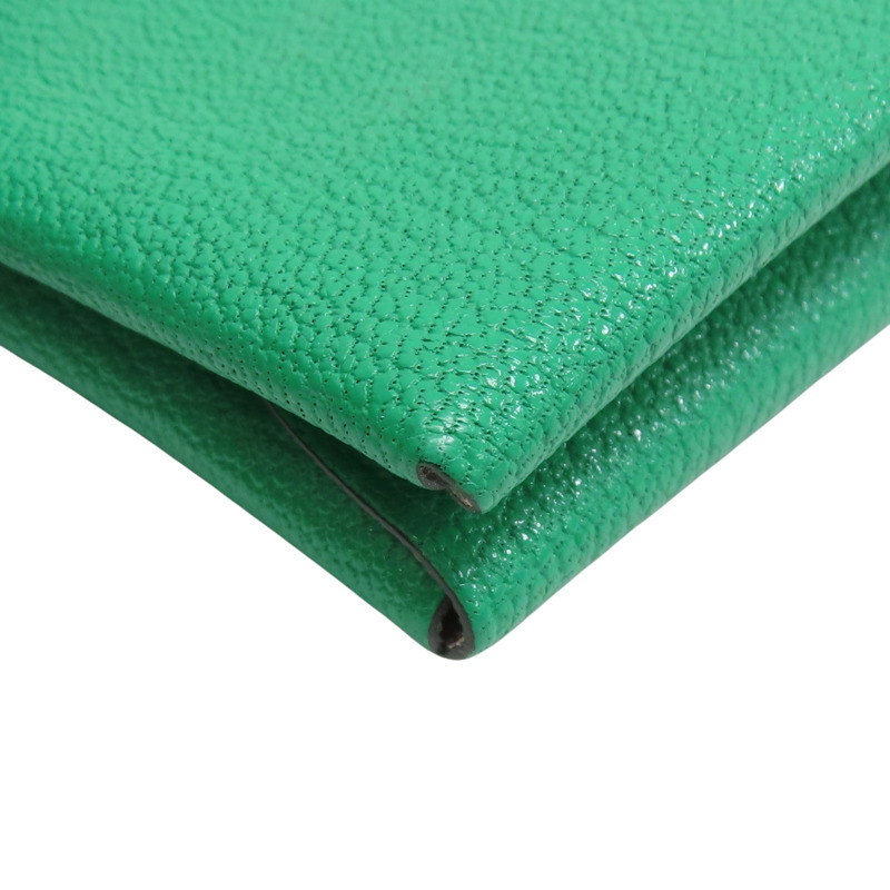 綠色 Epsom牛皮 Calvi Duo 卡夾 名片夾 U刻【HERMES 愛馬仕】-11