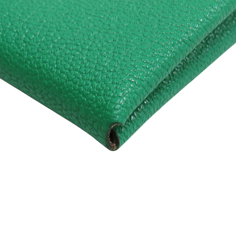 綠色 Epsom牛皮 Calvi Duo 卡夾 名片夾 U刻【HERMES 愛馬仕】-12