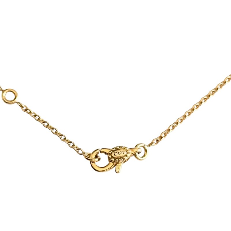 DIOR Rose des Vents 羅盤 六芒星 18K金 鑽石💎 貝母 項鏈-7