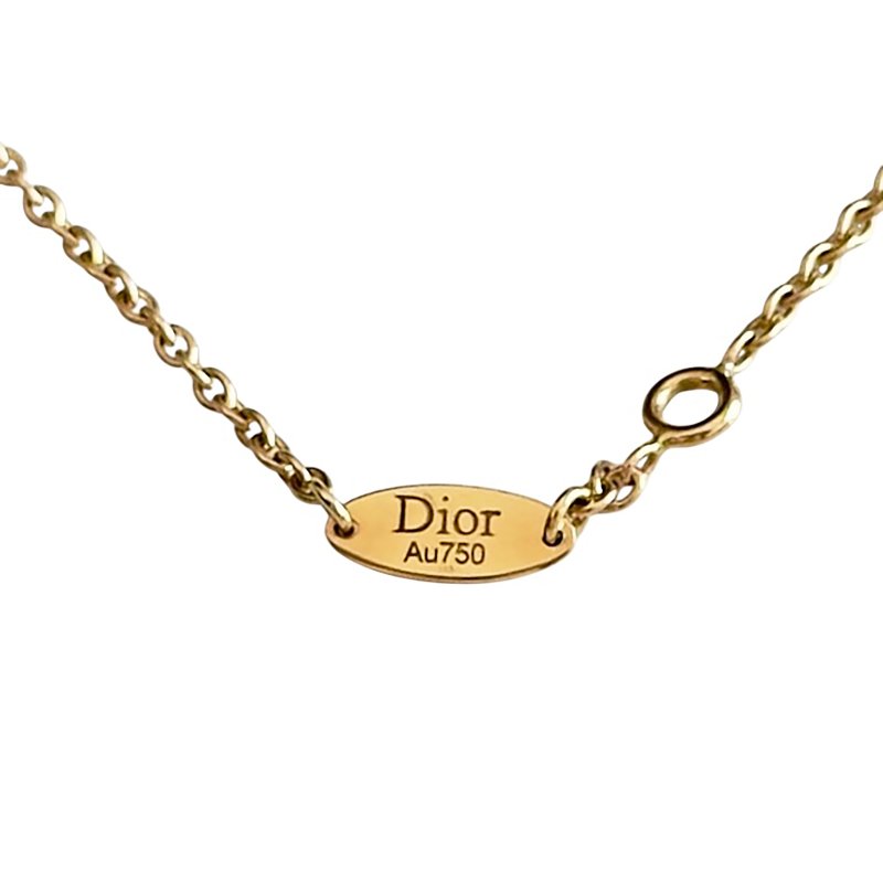 DIOR Rose des Vents 羅盤 六芒星 18K金 鑽石💎 貝母 項鏈-8