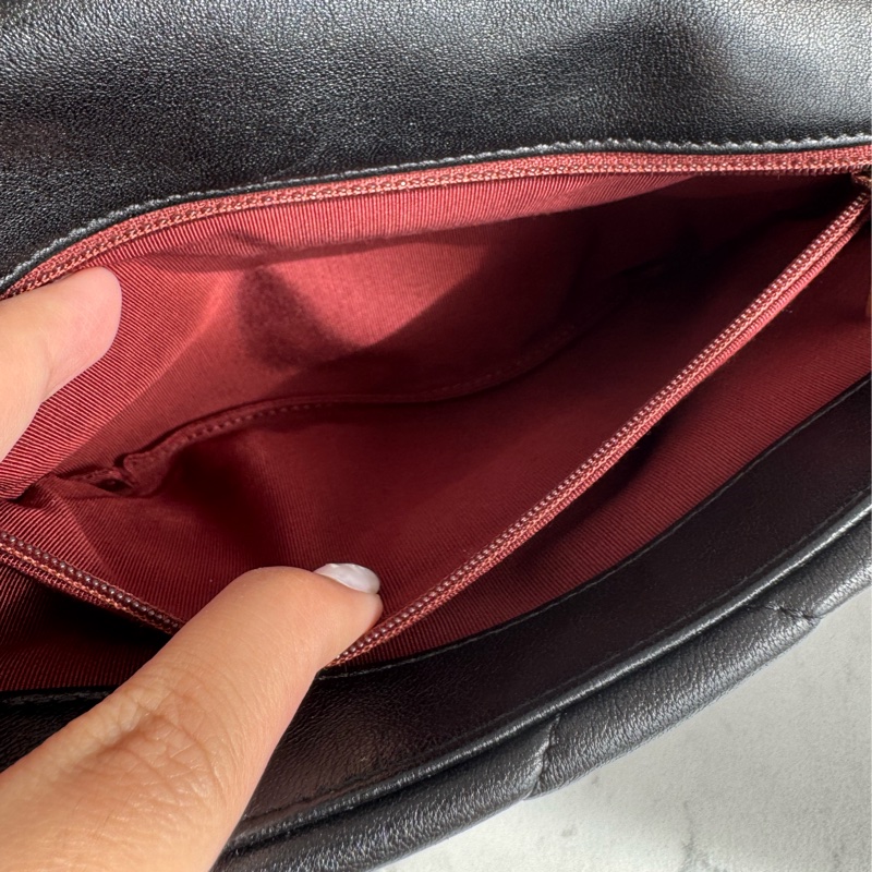 Chanel黑色菱格19金釦26-40