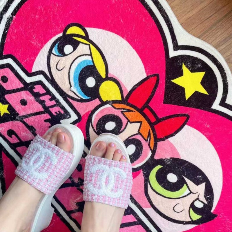 Chanel 24p 粉色厚底拖鞋 38號 99新配件塵袋-0