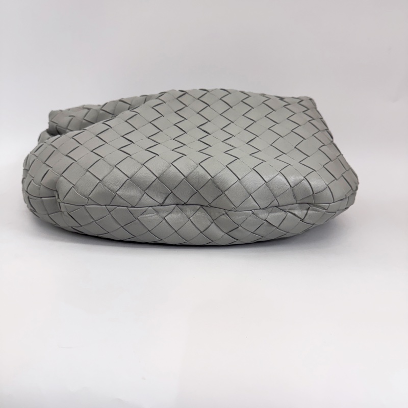 BV Small Jodie 灰羊皮編織包-5