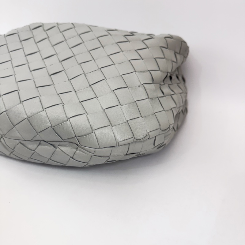 BV Small Jodie 灰羊皮編織包-7