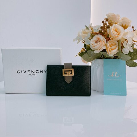 MS0361 Givenchy 紀梵希 卡包 零錢包 牛皮 GV3 Card Case Caflskin Black and Brown x GHW