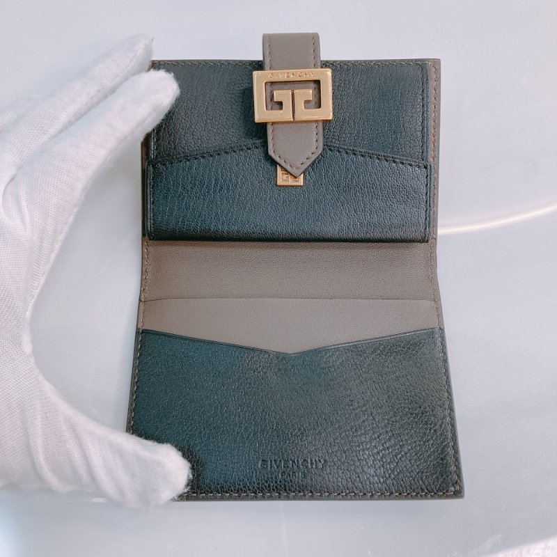 MS0361 Givenchy 紀梵希 卡包 零錢包 牛皮 GV3 Card Case Caflskin Black and Brown x GHW-6