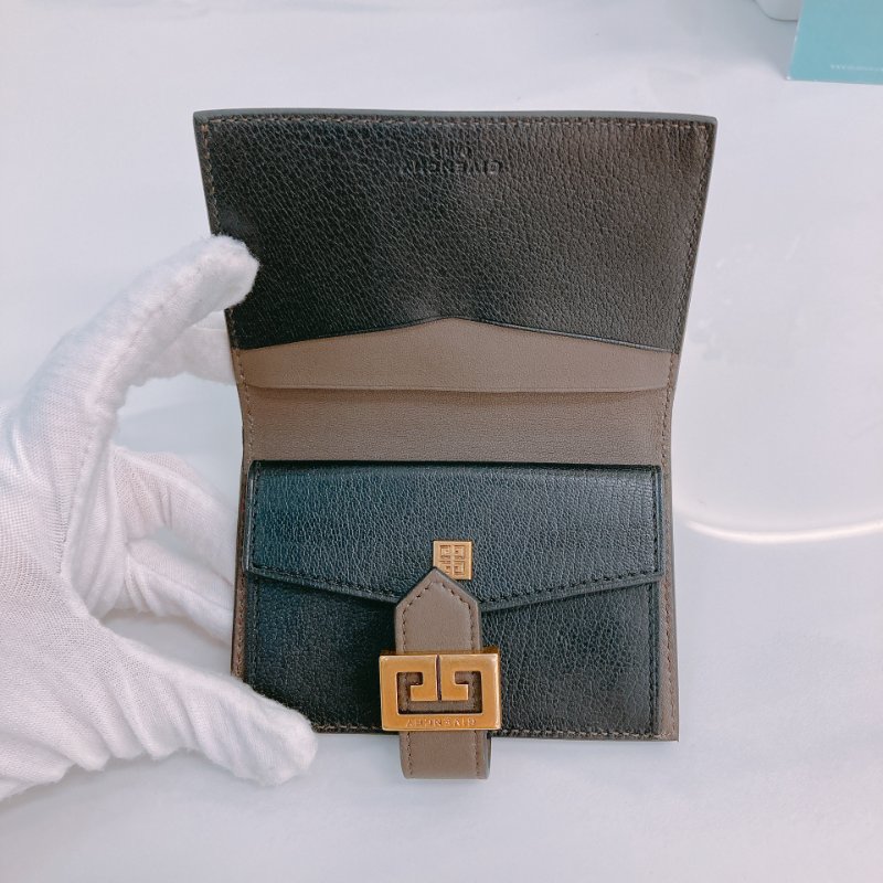 MS0361 Givenchy 紀梵希 卡包 零錢包 牛皮 GV3 Card Case Caflskin Black and Brown x GHW-9