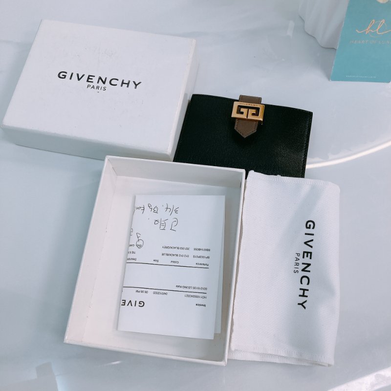 MS0361 Givenchy 紀梵希 卡包 零錢包 牛皮 GV3 Card Case Caflskin Black and Brown x GHW-13