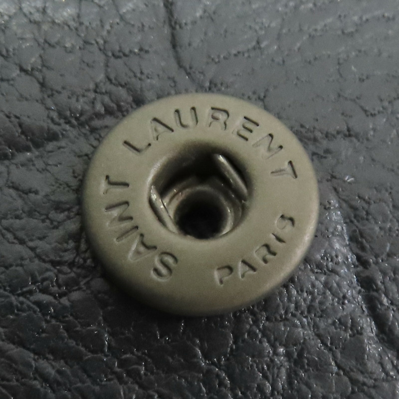 黑色牛皮 扣式 名片夾 #TGN529887【SAINT LAURENT YSL 聖羅蘭】 #TGN529887-17