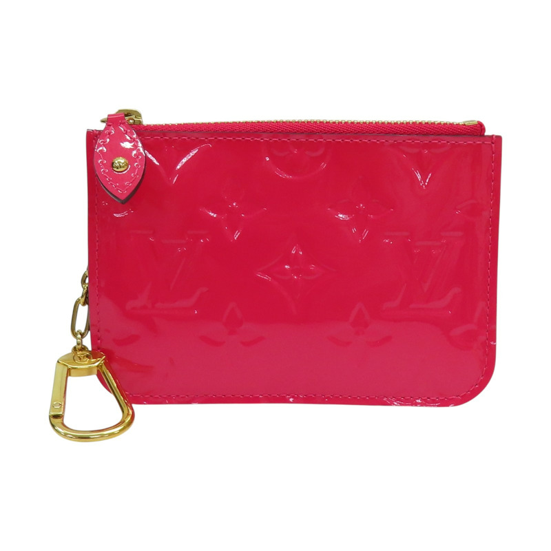 桃紅色 原花漆皮 Pochette cle 零錢包 M90312【LOUIS VUITTON LV 路易威登】 M90312-0