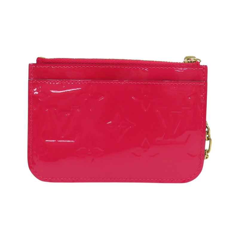 桃紅色 原花漆皮 Pochette cle 零錢包 M90312【LOUIS VUITTON LV 路易威登】 M90312-1
