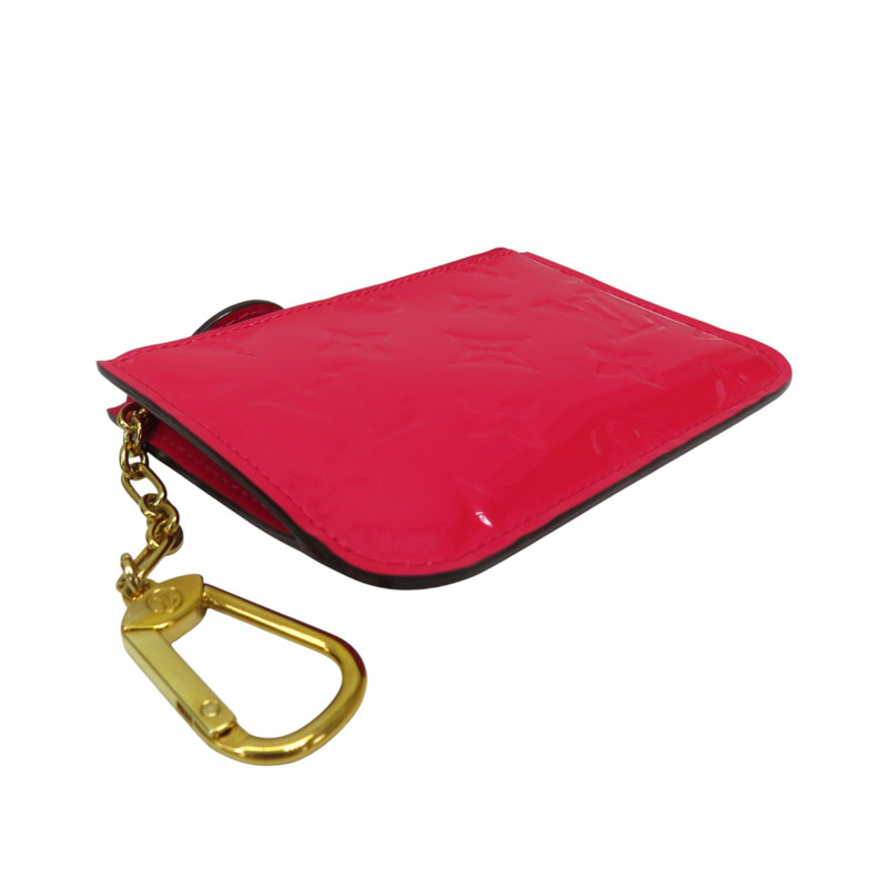 桃紅色 原花漆皮 Pochette cle 零錢包 M90312【LOUIS VUITTON LV 路易威登】 M90312-2