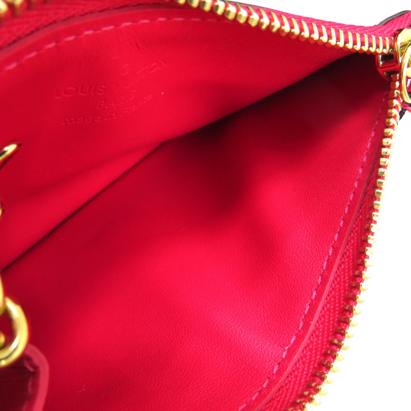 桃紅色 原花漆皮 Pochette cle 零錢包 M90312【LOUIS VUITTON LV 路易威登】 M90312-5