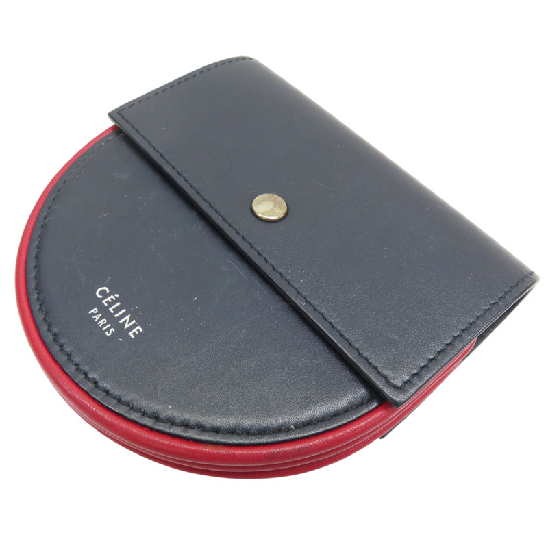 藍色 牛皮 零錢包【CELINE 賽琳】-2